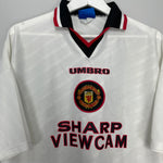 Shop 1996/97 MANCHESTER UNITED CANTONA #7 AWAY SHIRT (XXL) UMBRO, classic football shirts, vintage football shirts & retro soccer jerseys at Cult Kits