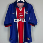 Shop 1998/99 PSG HOME SHIRT (XL) NIKE, classic football shirts, vintage football shirts & retro soccer jerseys at Cult Kits