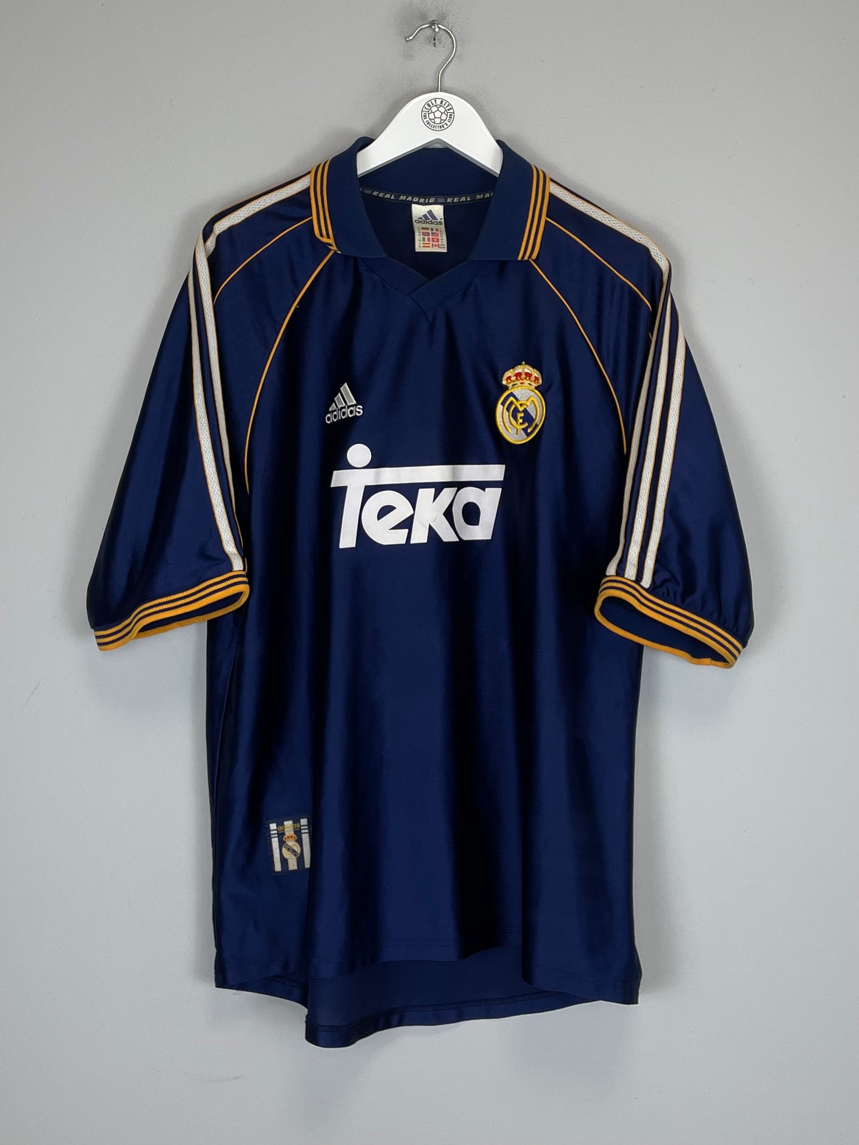 Shop 1998/00 REAL MADRID R.CARLOS #3 AWAY SHIRT (XL) ADIDAS, classic football shirts, vintage football shirts & retro soccer jerseys at Cult Kits
