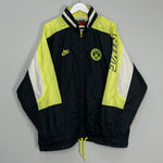 Shop 1996/97 DORTMUND RAIN JACKET (XL) NIKE, classic football shirts, vintage football shirts & retro soccer jerseys at Cult Kits