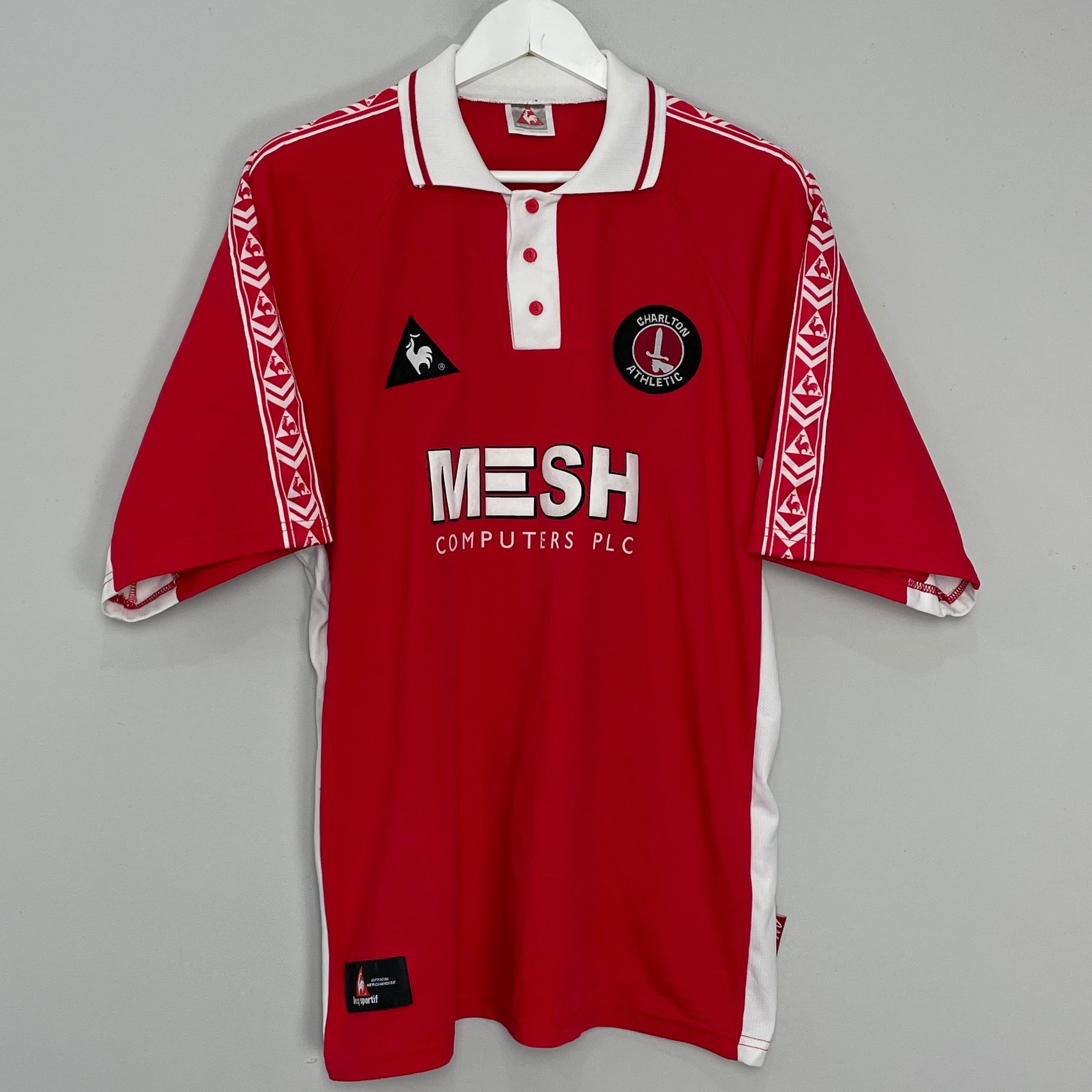 Shop 1998/99 CHARLTON ATHLETIC HOME SHIRT (L) LE COQ, classic football shirts, vintage football shirts & retro soccer jerseys at Cult Kits