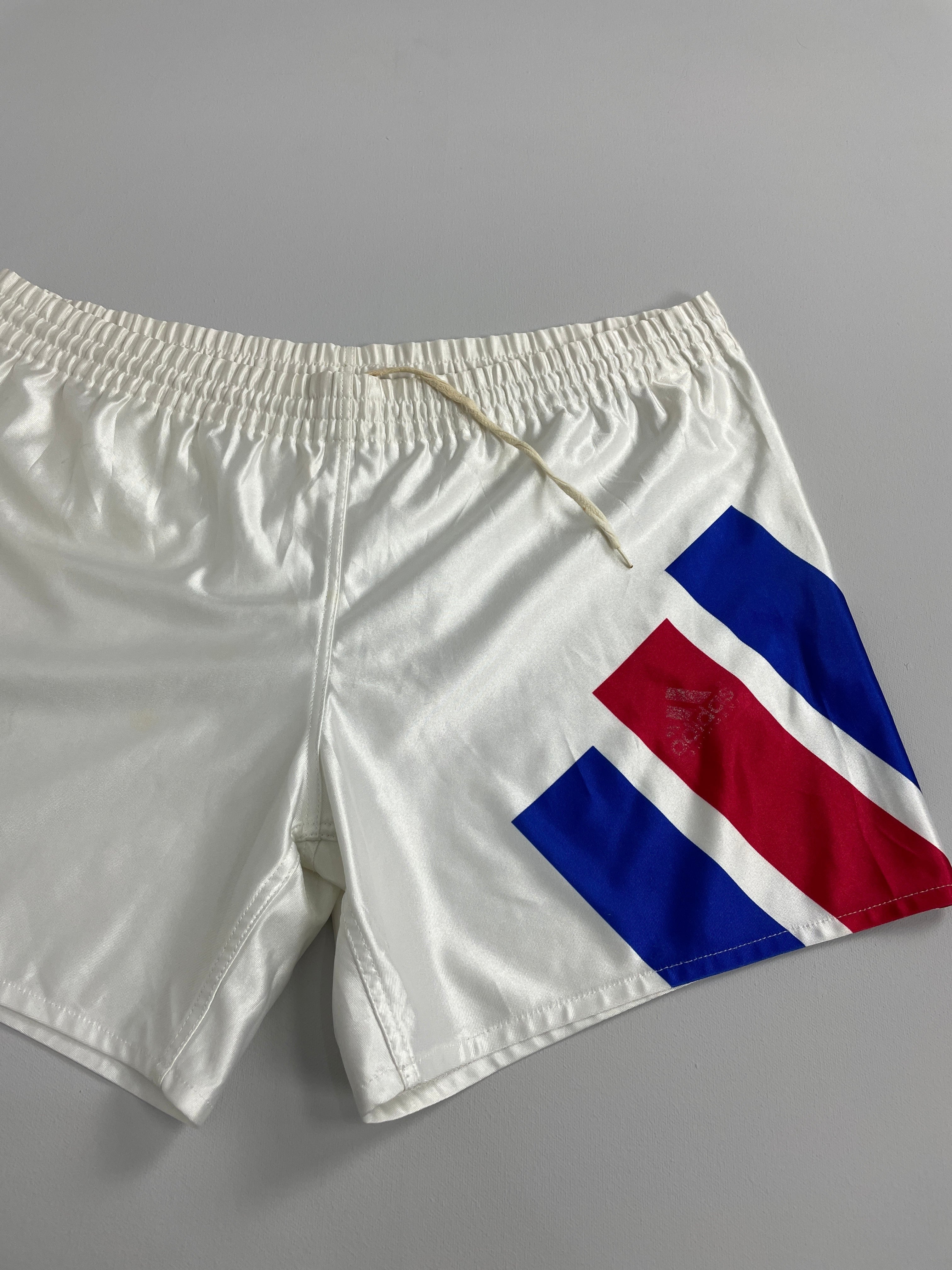 Shop 1992/94 FRANCE AWAY SHORTS (L) ADIDAS, classic football shirts, vintage football shirts & retro soccer jerseys at Cult Kits