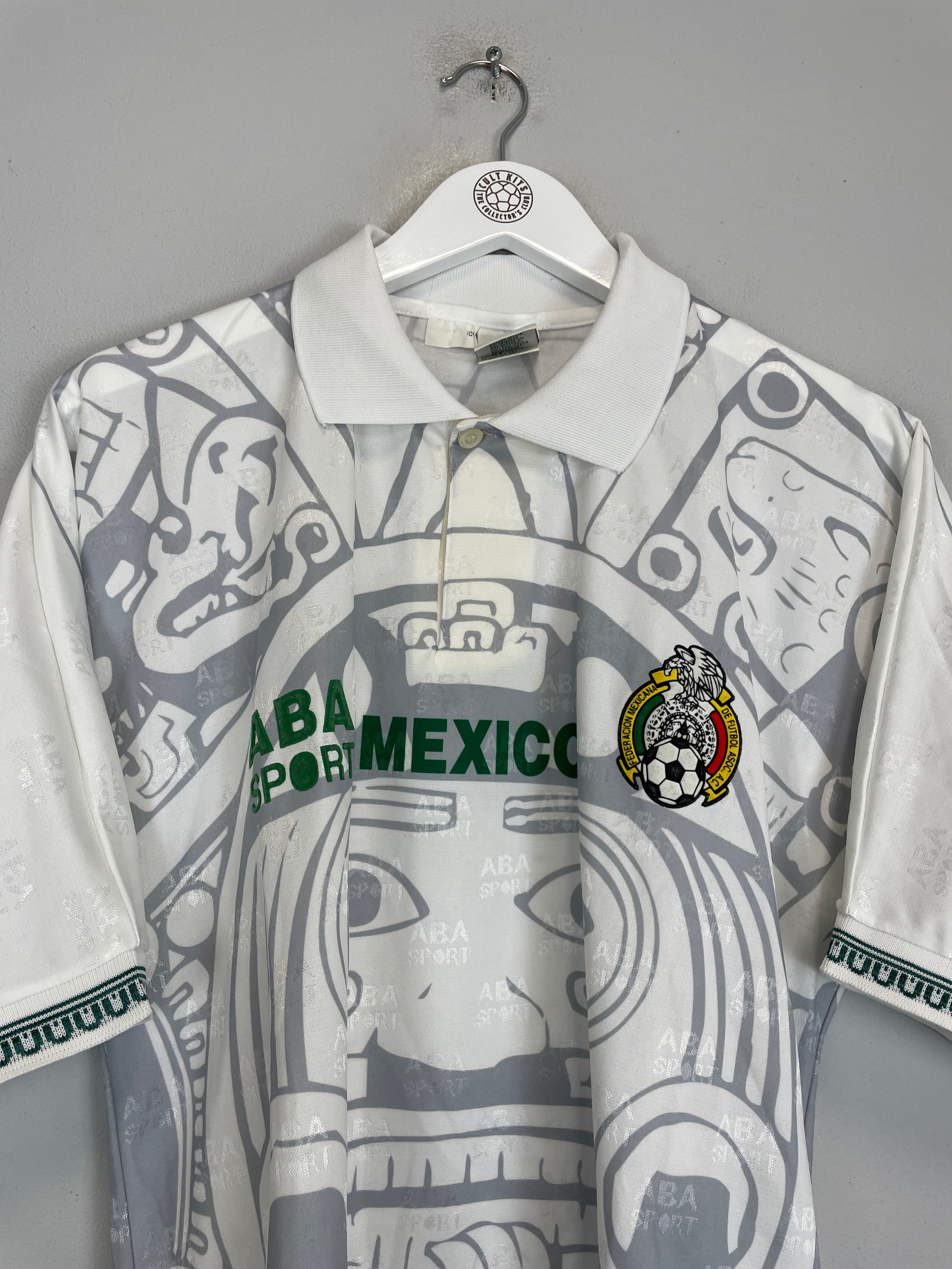 Shop 1996/98 MEXICO AWAY SHIRT (S) ABA SPORT, classic football shirts, vintage football shirts & retro soccer jerseys at Cult Kits
