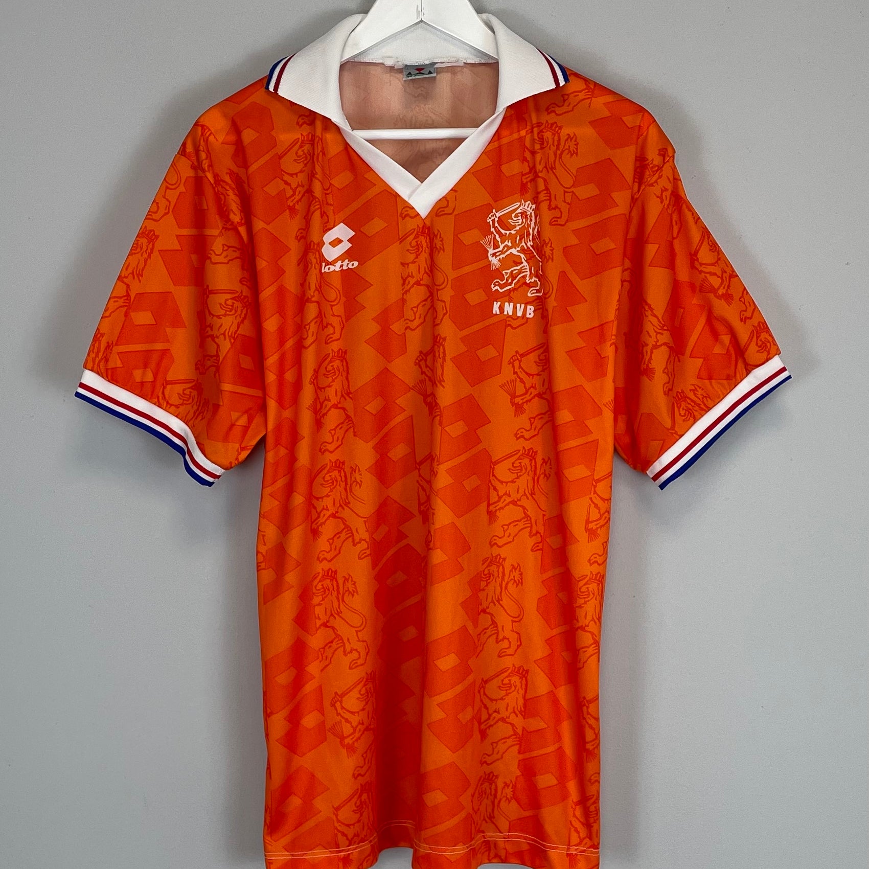 Shop 1994 NETHERLANDS HOME SHIRT (L) LOTTO, classic football shirts, vintage football shirts & retro soccer jerseys at Cult Kits