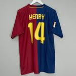 Shop 2008/09 BARCELONA HENRY #14 HOME SHIRT (L) NIKE, classic football shirts, vintage football shirts & retro soccer jerseys at Cult Kits