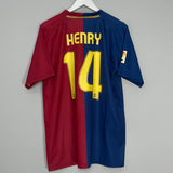 Shop 2008/09 BARCELONA HENRY #14 HOME SHIRT (L) NIKE, classic football shirts, vintage football shirts & retro soccer jerseys at Cult Kits