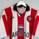 Shop 1997/99 SOUTHAMPTON HOME SHIRT (L) PONY, classic football shirts, vintage football shirts & retro soccer jerseys at Cult Kits