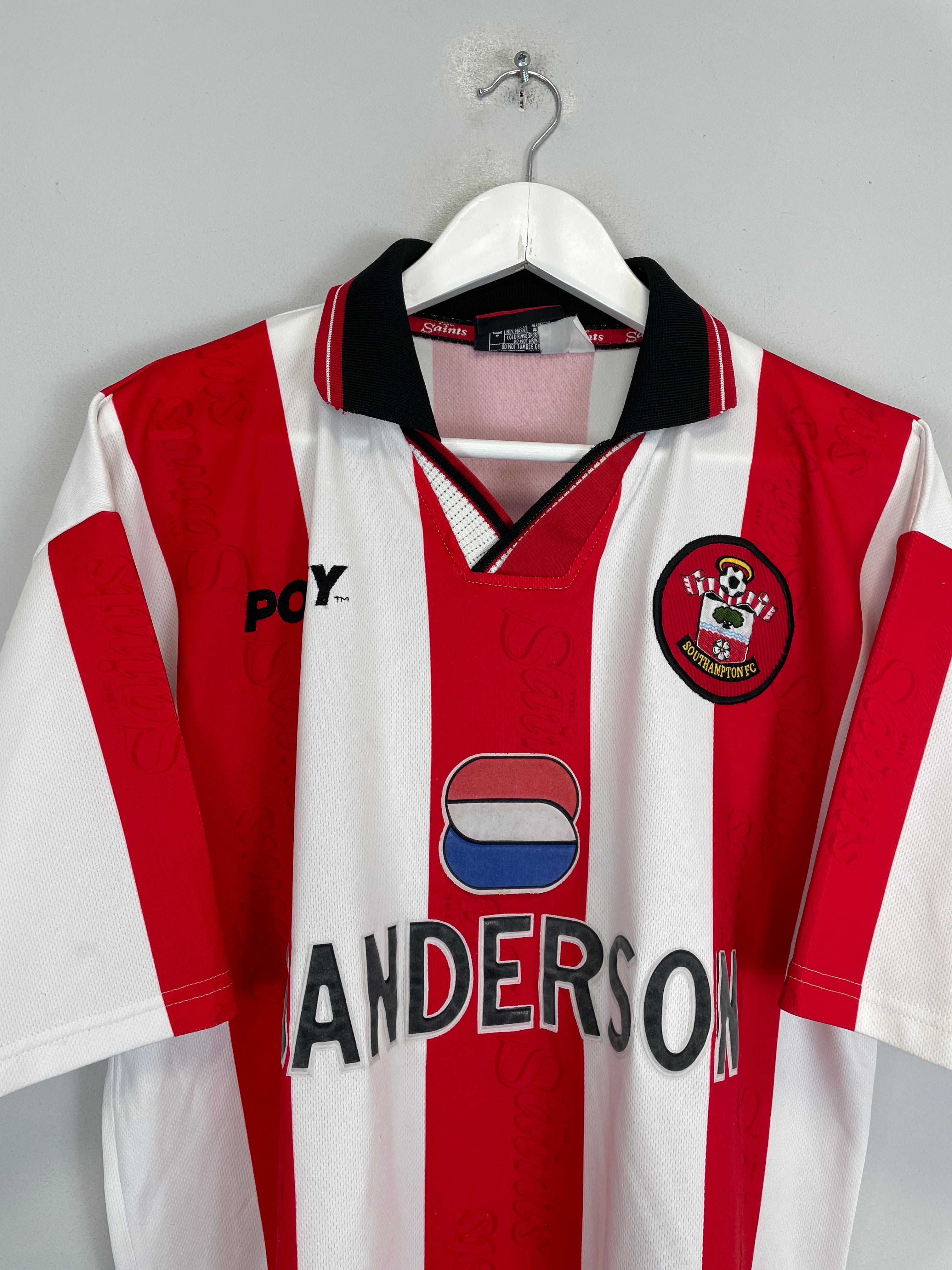 Shop 1997/99 SOUTHAMPTON HOME SHIRT (L) PONY, classic football shirts, vintage football shirts & retro soccer jerseys at Cult Kits