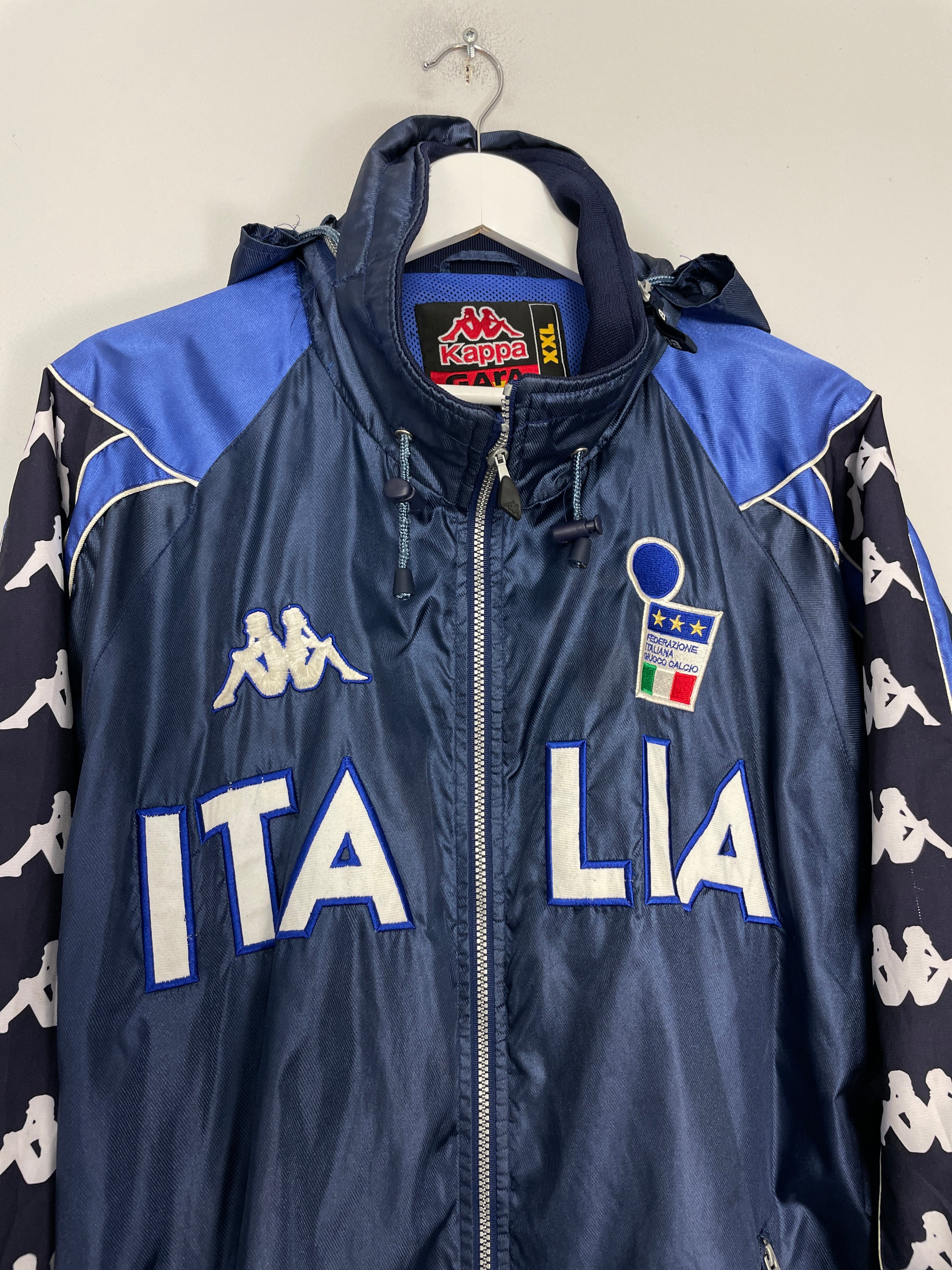 Shop 2000/01 ITALY JACKET (XXL) KAPPA, classic football shirts, vintage football shirts & retro soccer jerseys at Cult Kits
