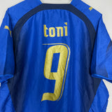 Shop 2006/07 ITALY TONI #9 HOME SHIRT (XL) PUMA, classic football shirts, vintage football shirts & retro soccer jerseys at Cult Kits