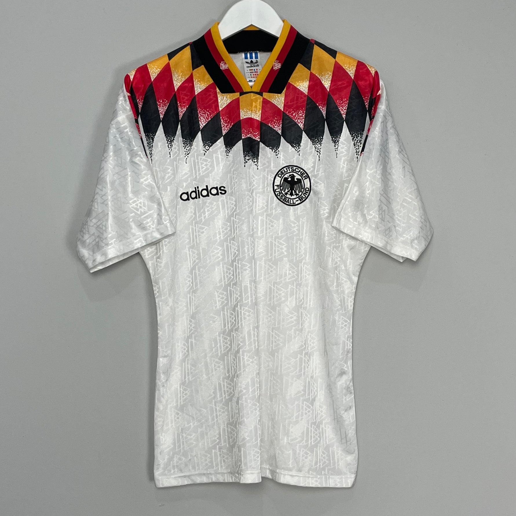 Shop 1994 GERMANY HOME SHIRT (M) ADIDAS, classic football shirts, vintage football shirts & retro soccer jerseys at Cult Kits