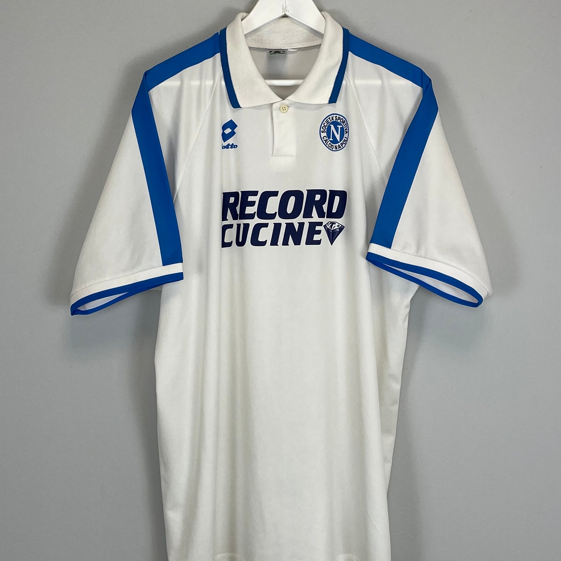 Shop 1995/96 NAPOLI AWAY SHIRT (XXL) LOTTO, classic football shirts, vintage football shirts & retro soccer jerseys at Cult Kits