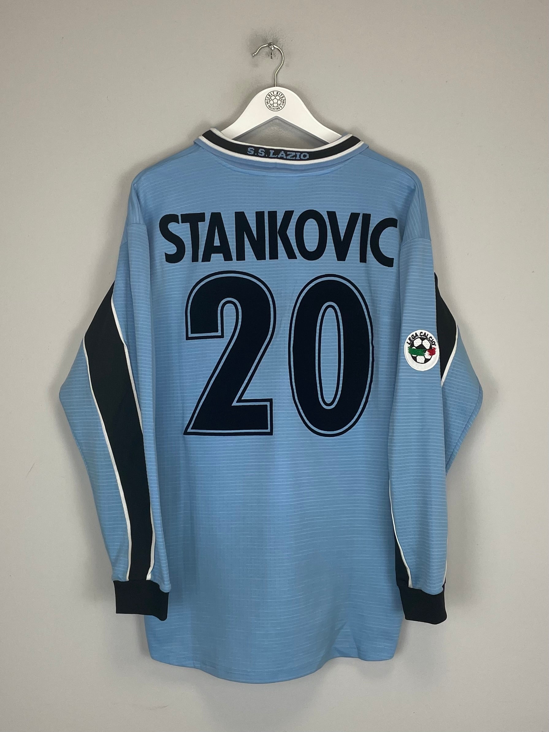 Shop 1998/00 LAZIO STANKOVIC #20 L/S HOME SHIRT (L) PUMA, classic football shirts, vintage football shirts & retro soccer jerseys at Cult Kits