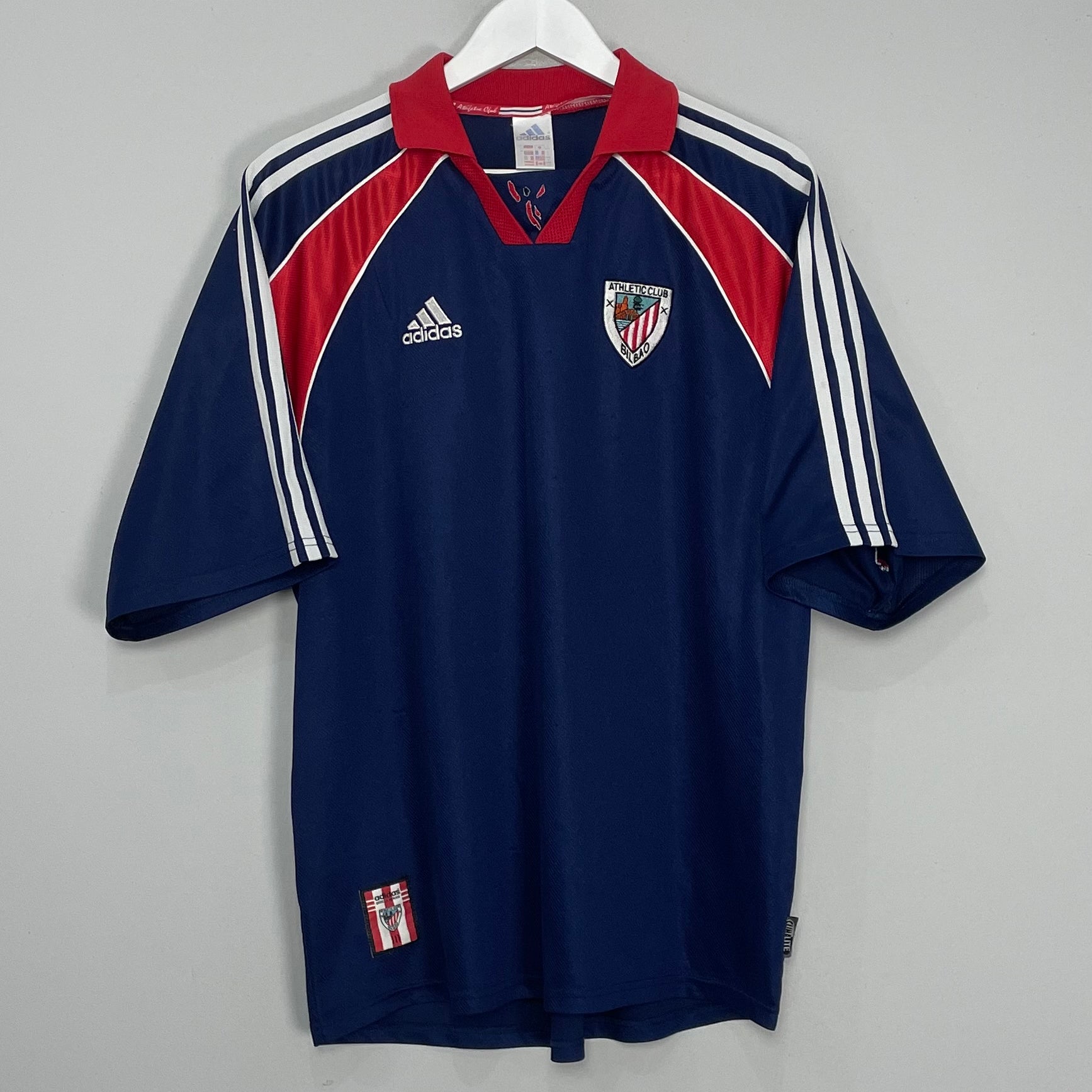 Shop 1999/01 ATHLETIC BILBAO AWAY SHIRT (L) ADIDAS, classic football shirts, vintage football shirts & retro soccer jerseys at Cult Kits