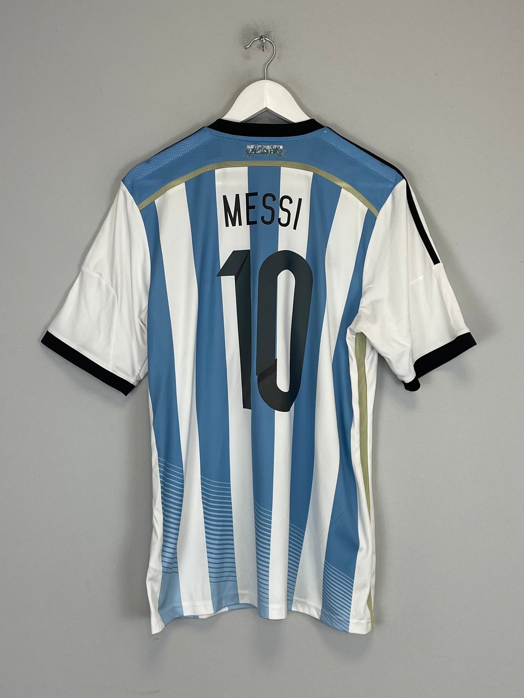 Shop 2013/15 ARGENTINA MESSI #10 HOME SHIRT (L) ADIDAS, classic football shirts, vintage football shirts & retro soccer jerseys at Cult Kits