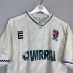 Shop 1989/91 TRANMERE ROVERS #5 *MATCH ISSUE* HOME SHIRT (L), classic football shirts, vintage football shirts & retro soccer jerseys at Cult Kits