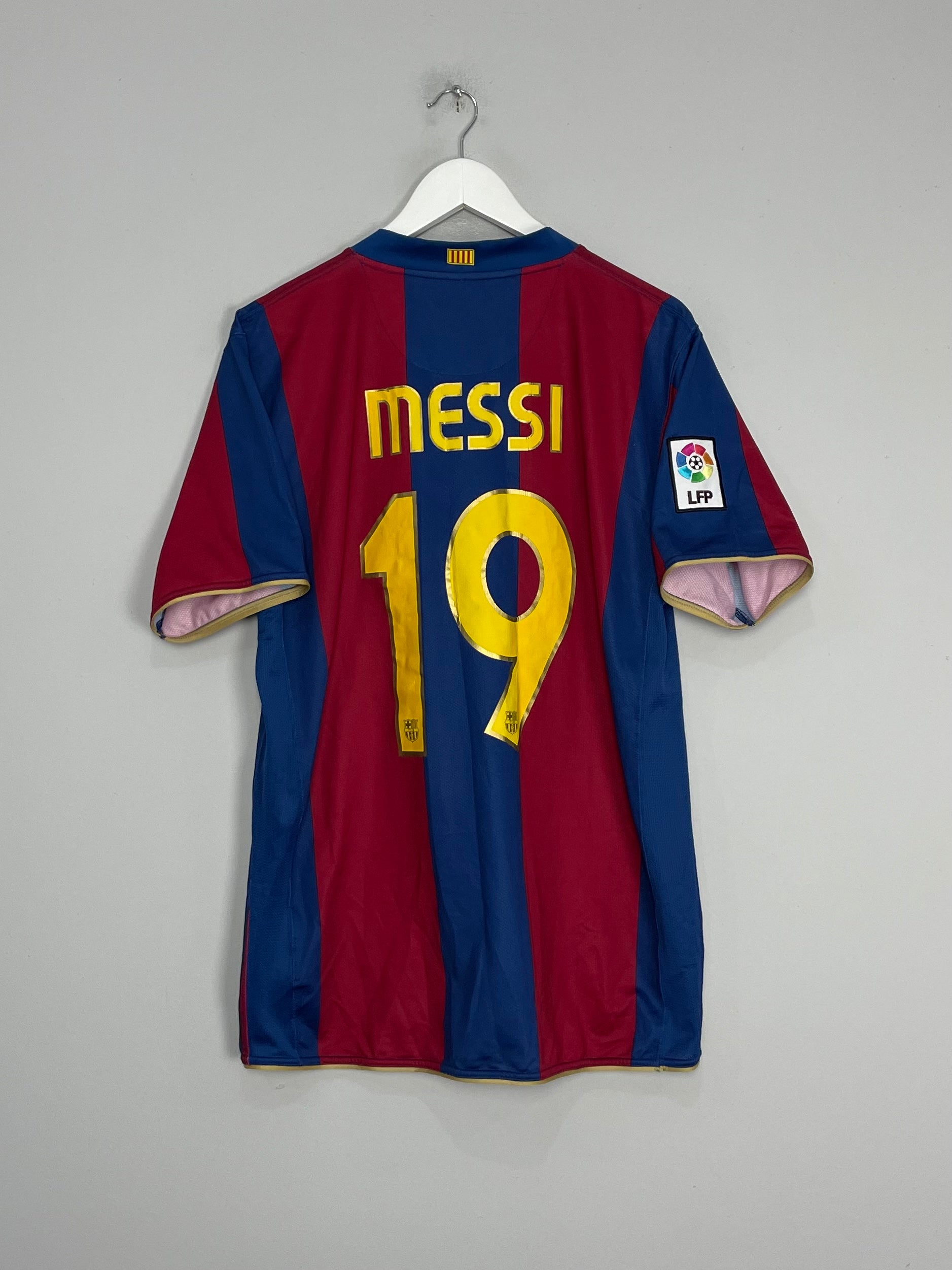2007/08 BARCELONA MESSI #19 HOME SHIRT (L) NIKE