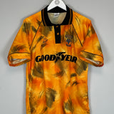Shop 1992/93 WOLVES HOME SHIRT (M) MOLINEUX, classic football shirts, vintage football shirts & retro soccer jerseys at Cult Kits