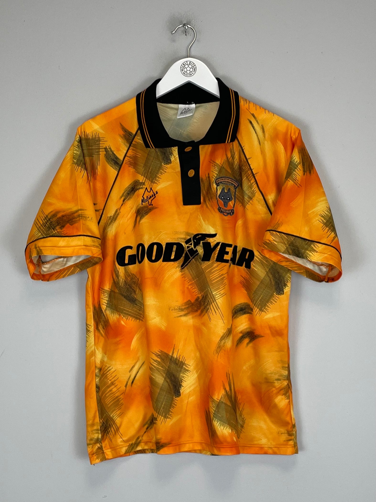 Shop 1992/93 WOLVES HOME SHIRT (M) MOLINEUX, classic football shirts, vintage football shirts & retro soccer jerseys at Cult Kits
