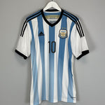 Shop 2013/15 ARGENTINA MESSI #10 HOME SHIRT (L) ADIDAS, classic football shirts, vintage football shirts & retro soccer jerseys at Cult Kits