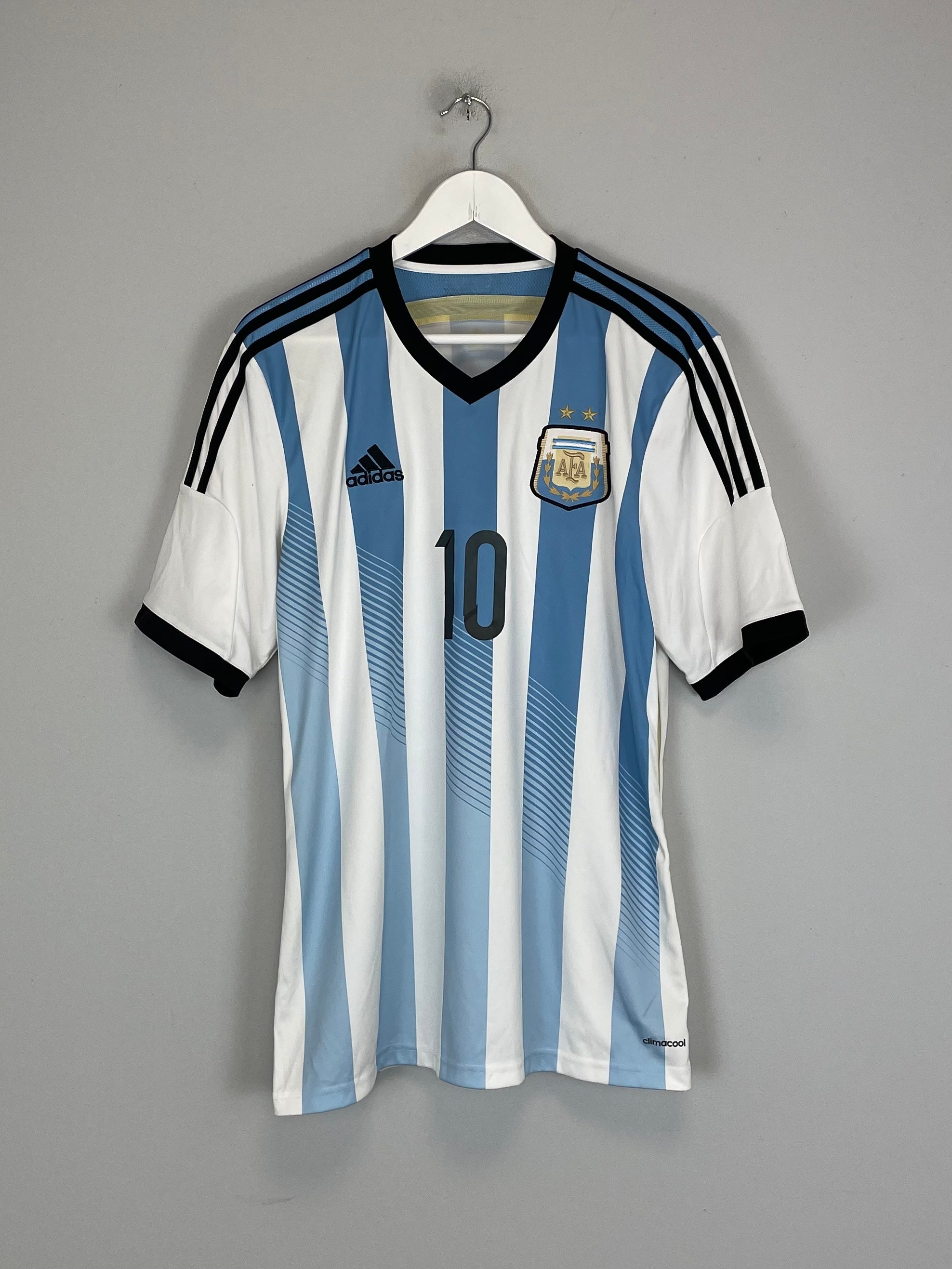 Shop 2013/15 ARGENTINA MESSI #10 HOME SHIRT (L) ADIDAS, classic football shirts, vintage football shirts & retro soccer jerseys at Cult Kits