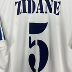 Shop 2001 REAL MADRID ZIDANE #5 HOME SHIRT (L) ADIDAS, classic football shirts, vintage football shirts & retro soccer jerseys at Cult Kits