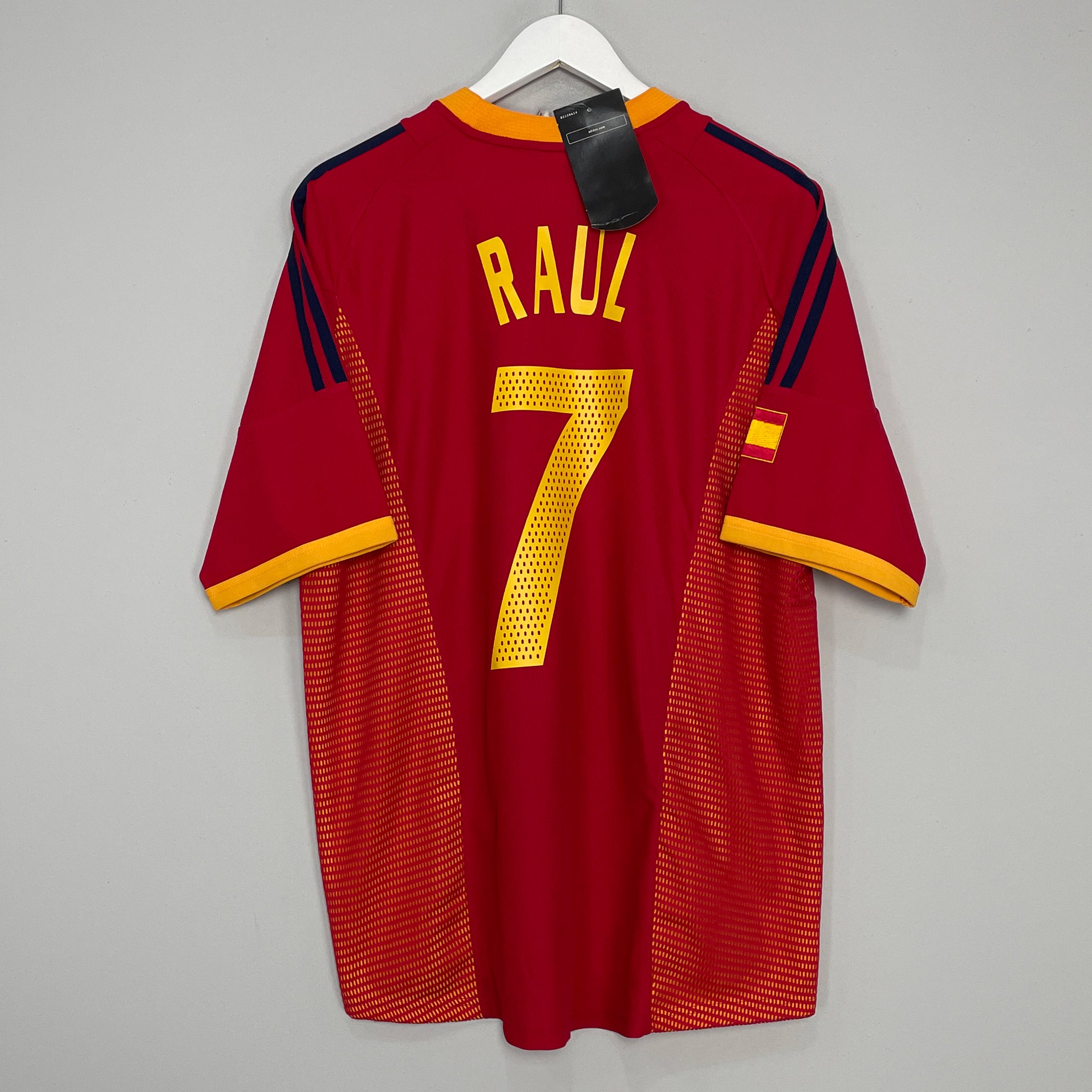 Shop 2002/04 SPAIN RAUL #7 *BNWT* HOME SHIRT (L) ADIDAS, classic football shirts, vintage football shirts & retro soccer jerseys at Cult Kits