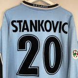 Shop 1998/00 LAZIO STANKOVIC #20 L/S HOME SHIRT (L) PUMA, classic football shirts, vintage football shirts & retro soccer jerseys at Cult Kits