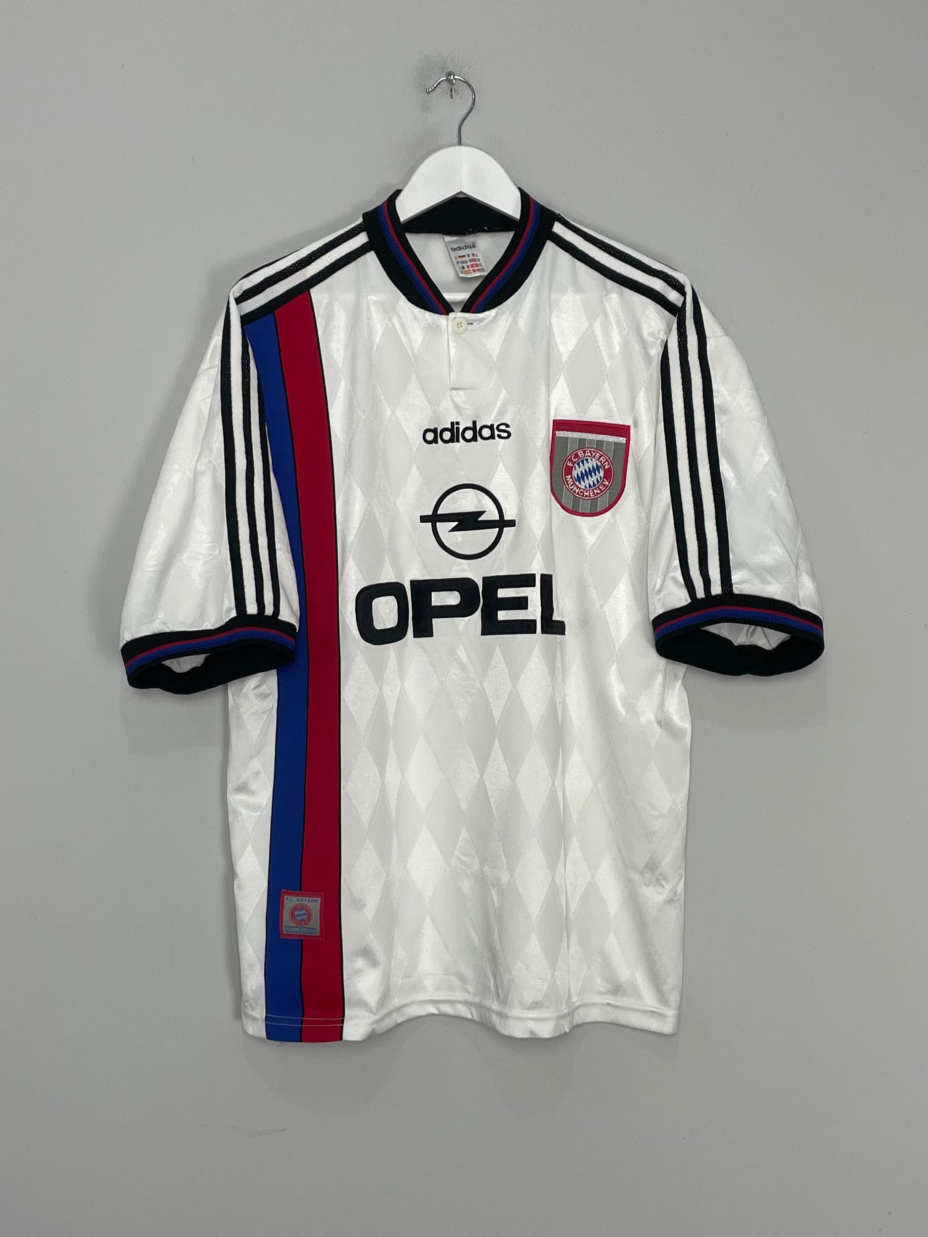 Shop 1996/98 BAYERN MUNICH AWAY SHIRT (XL) ADIDAS, classic football shirts, vintage football shirts & retro soccer jerseys at Cult Kits