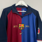 Shop 1999/00 BARCELONA GUARDIOLA #4 *CENTENARY* HOME SHIRT (L) NIKE, classic football shirts, vintage football shirts & retro soccer jerseys at Cult Kits