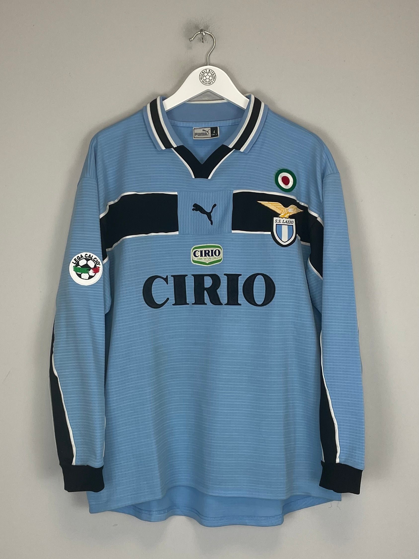 Shop 1998/00 LAZIO STANKOVIC #20 L/S HOME SHIRT (L) PUMA, classic football shirts, vintage football shirts & retro soccer jerseys at Cult Kits