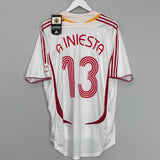 2006/08 SPAIN A.INIESTA #13 *BNWT* AWAY SHIRT (XL) ADIDAS