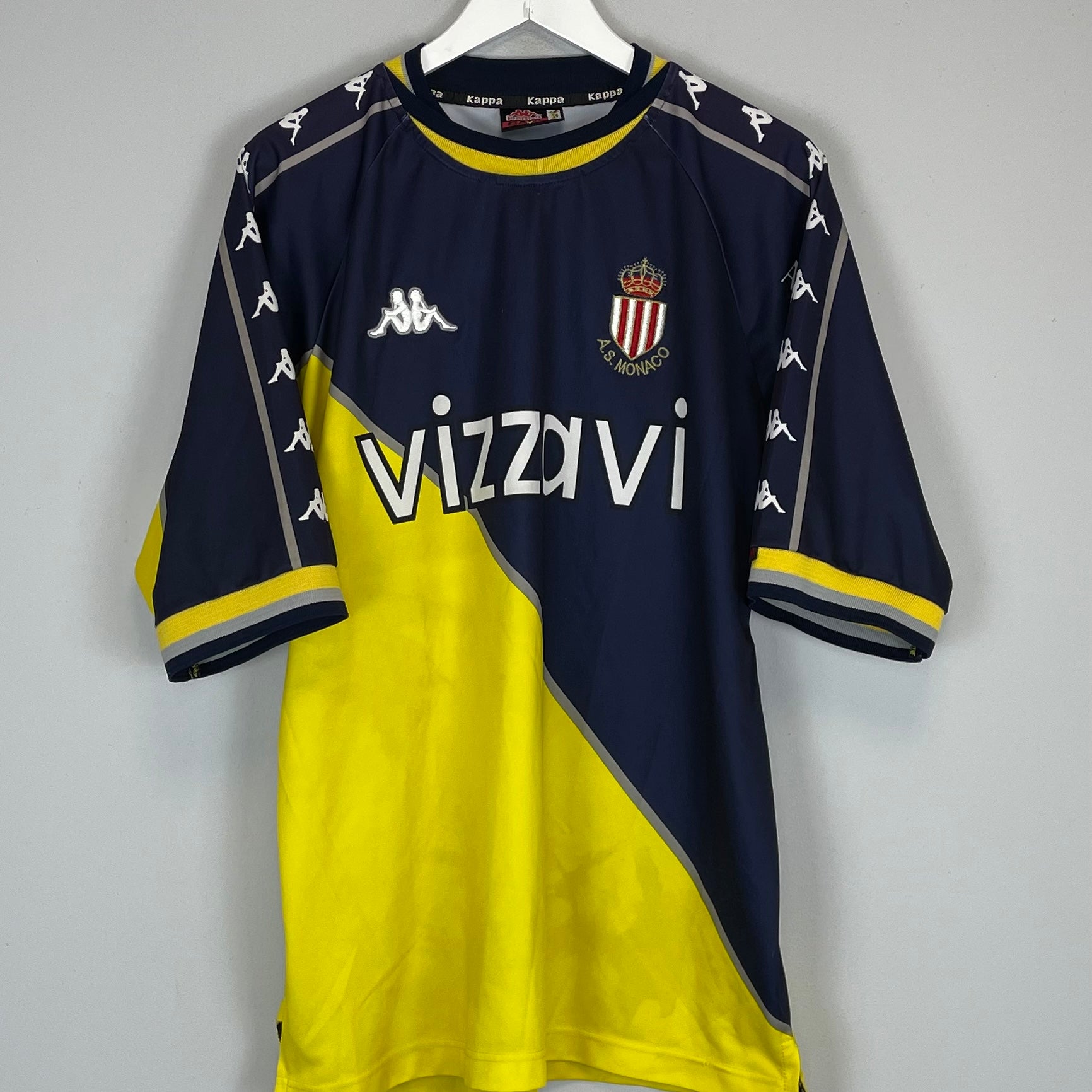 Shop 1999/00 MONACO AWAY SHIRT (L) KAPPA, classic football shirts, vintage football shirts & retro soccer jerseys at Cult Kits
