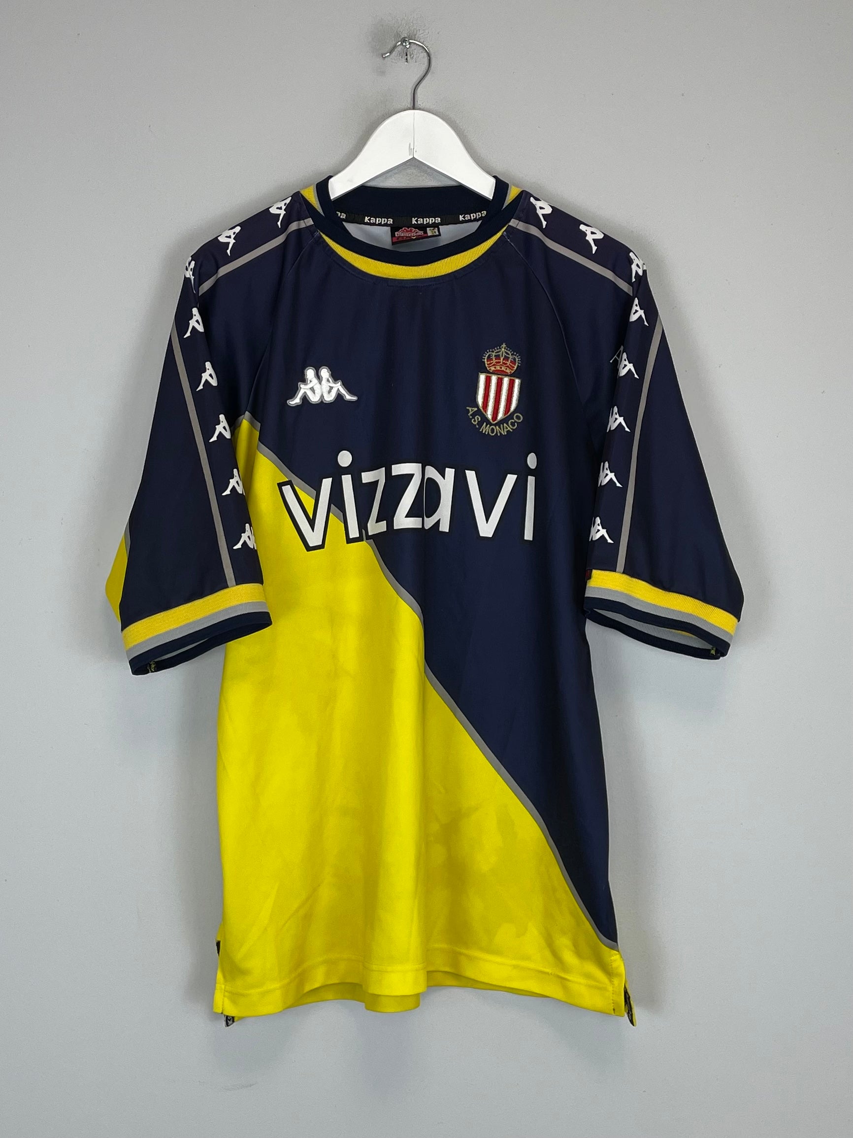 Shop 1999/00 MONACO AWAY SHIRT (L) KAPPA, classic football shirts, vintage football shirts & retro soccer jerseys at Cult Kits