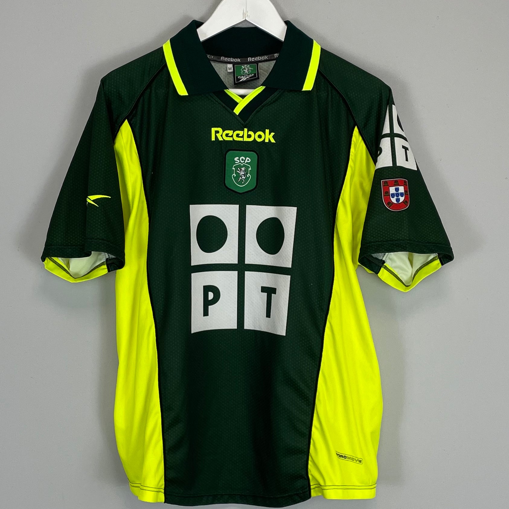 Shop 2000/01 SPORTING CP AWAY SHIRT (M) REEBOK, classic football shirts, vintage football shirts & retro soccer jerseys at Cult Kits