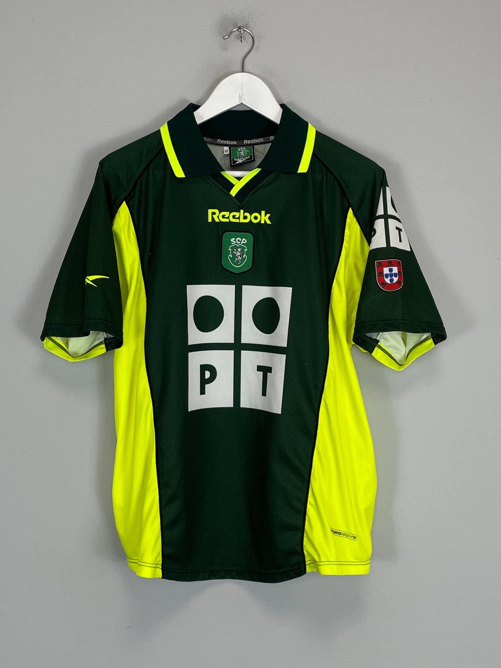 Shop 2000/01 SPORTING CP AWAY SHIRT (M) REEBOK, classic football shirts, vintage football shirts & retro soccer jerseys at Cult Kits