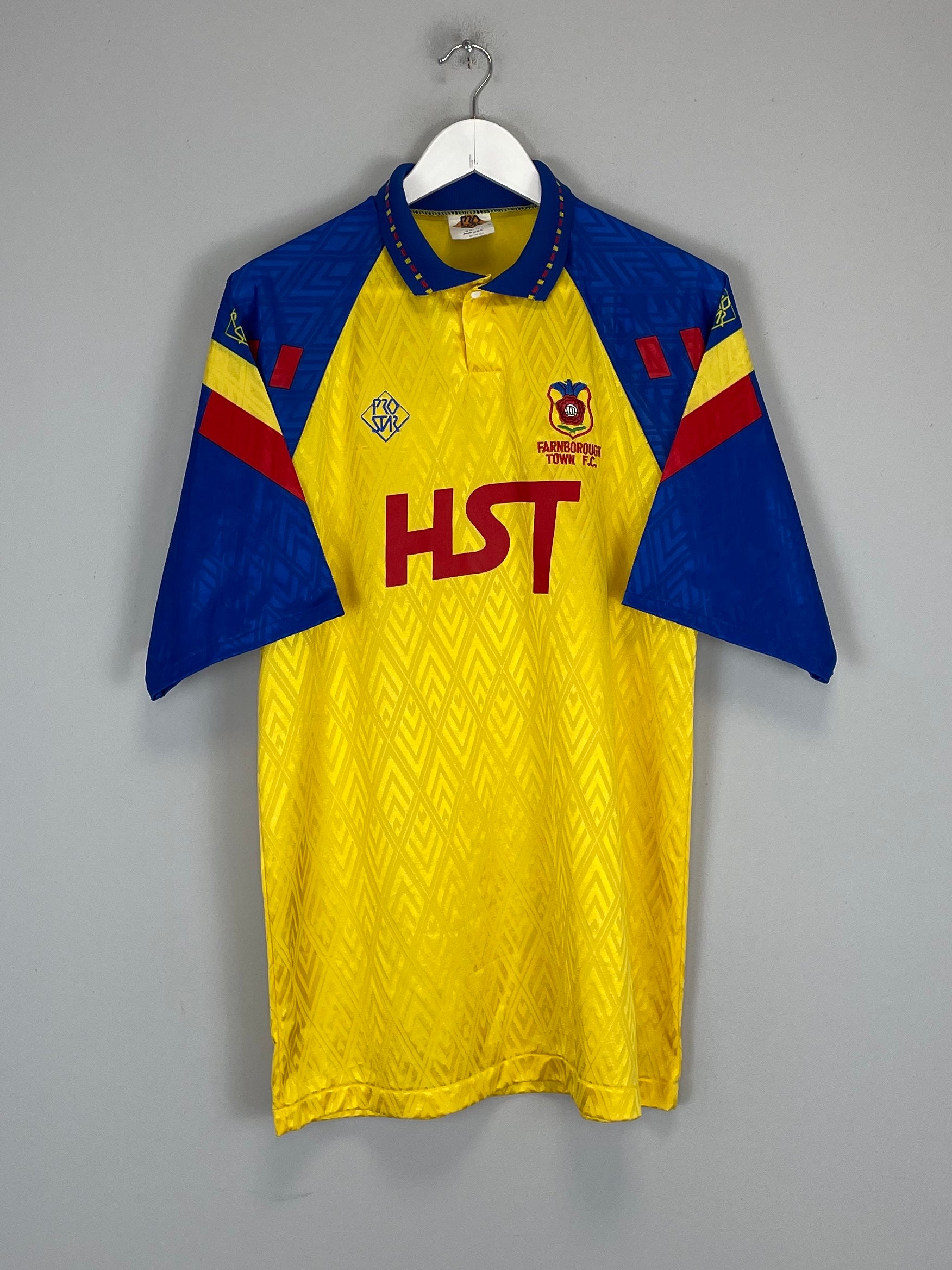 Shop 1991/92 FARNBOROUGH TOWN #7 HOME SHIRT (L) PRO STAR, classic football shirts, vintage football shirts & retro soccer jerseys at Cult Kits