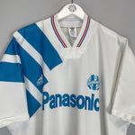 Shop 1991/92 MARSEILLE HOME SHIRT (XL) ADIDAS, classic football shirts, vintage football shirts & retro soccer jerseys at Cult Kits