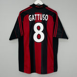 1998/00 AC MILAN GATTUSO #8 HOME SHIRT (L) ADIDAS