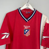 Shop 1998/99 ATLETICO MADRID TRAINING SHIRT (L) REEBOK, classic football shirts, vintage football shirts & retro soccer jerseys at Cult Kits