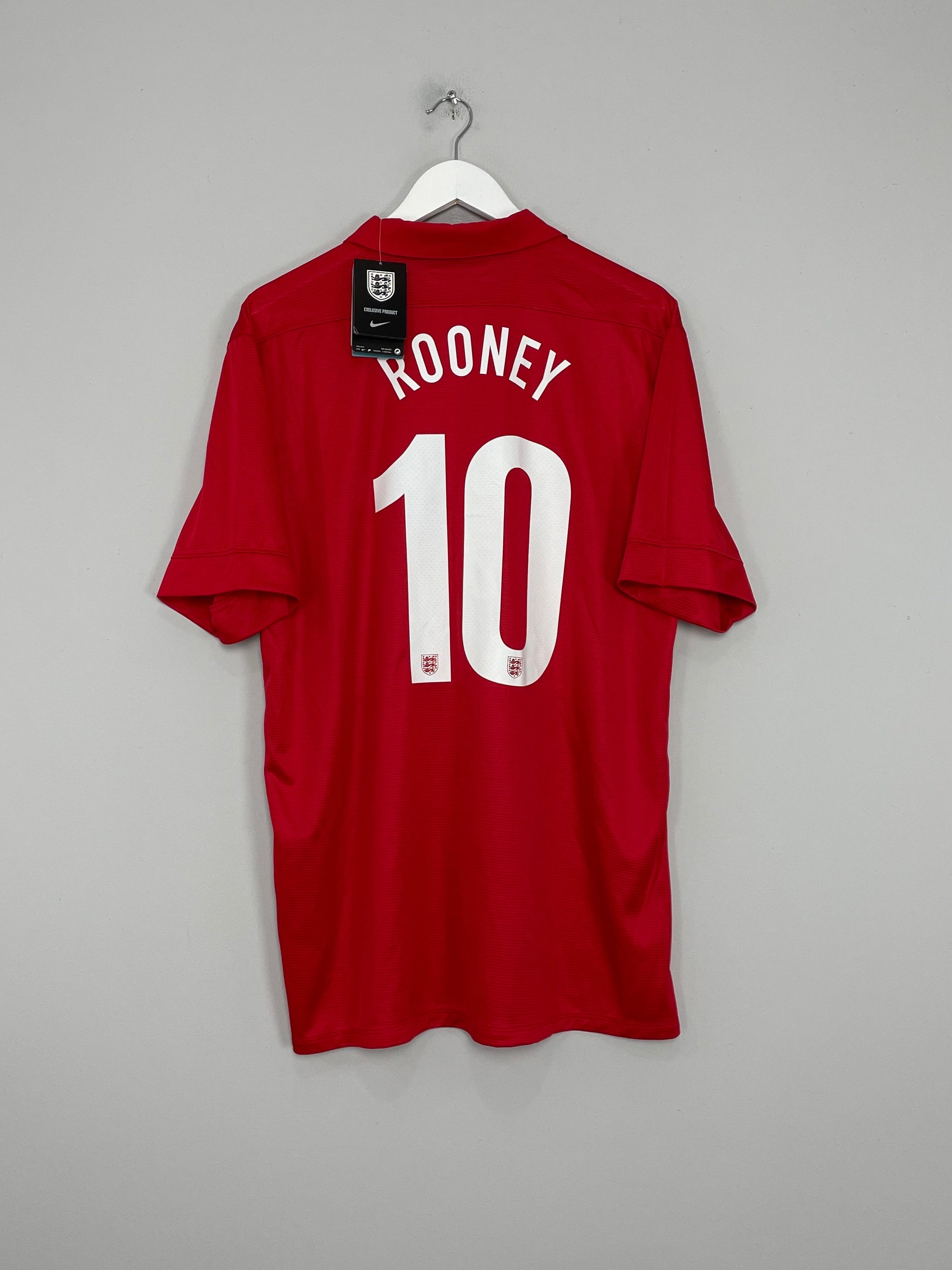 Shop 2013/14 ENGLAND ROONEY #10 *150 YEARS* BNWT HOME SHIRT (XL) NIKE, classic football shirts, vintage football shirts & retro soccer jerseys at Cult Kits