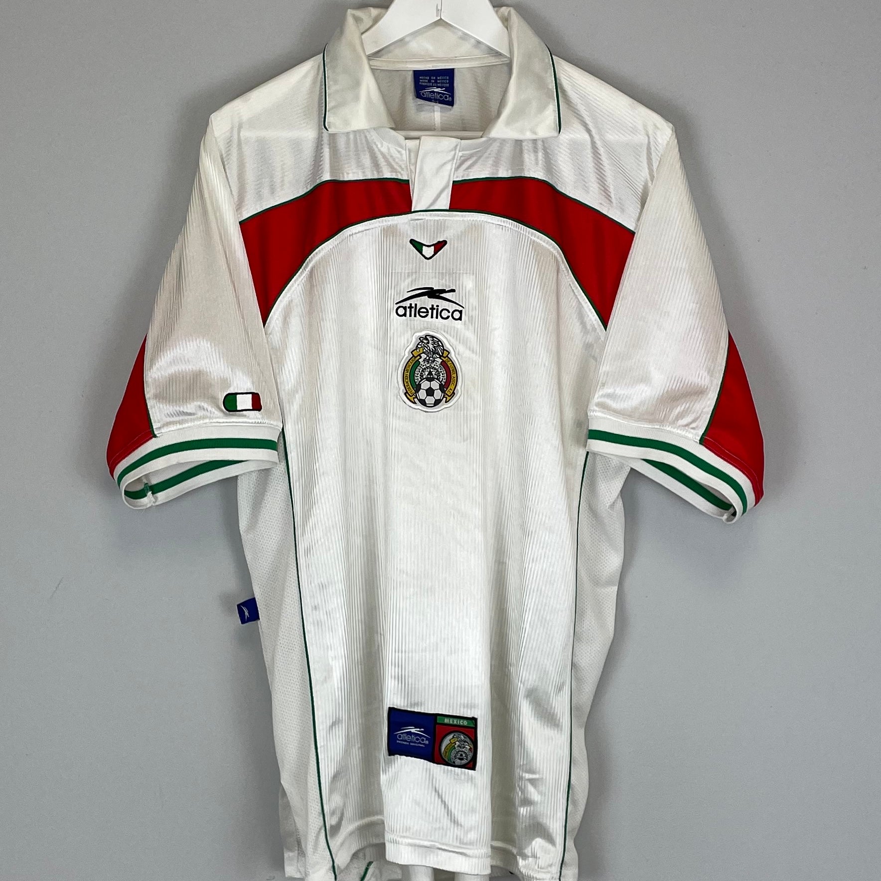 Shop 2000/01 MEXICO AWAY SHIRT (L) ATLETICA, classic football shirts, vintage football shirts & retro soccer jerseys at Cult Kits