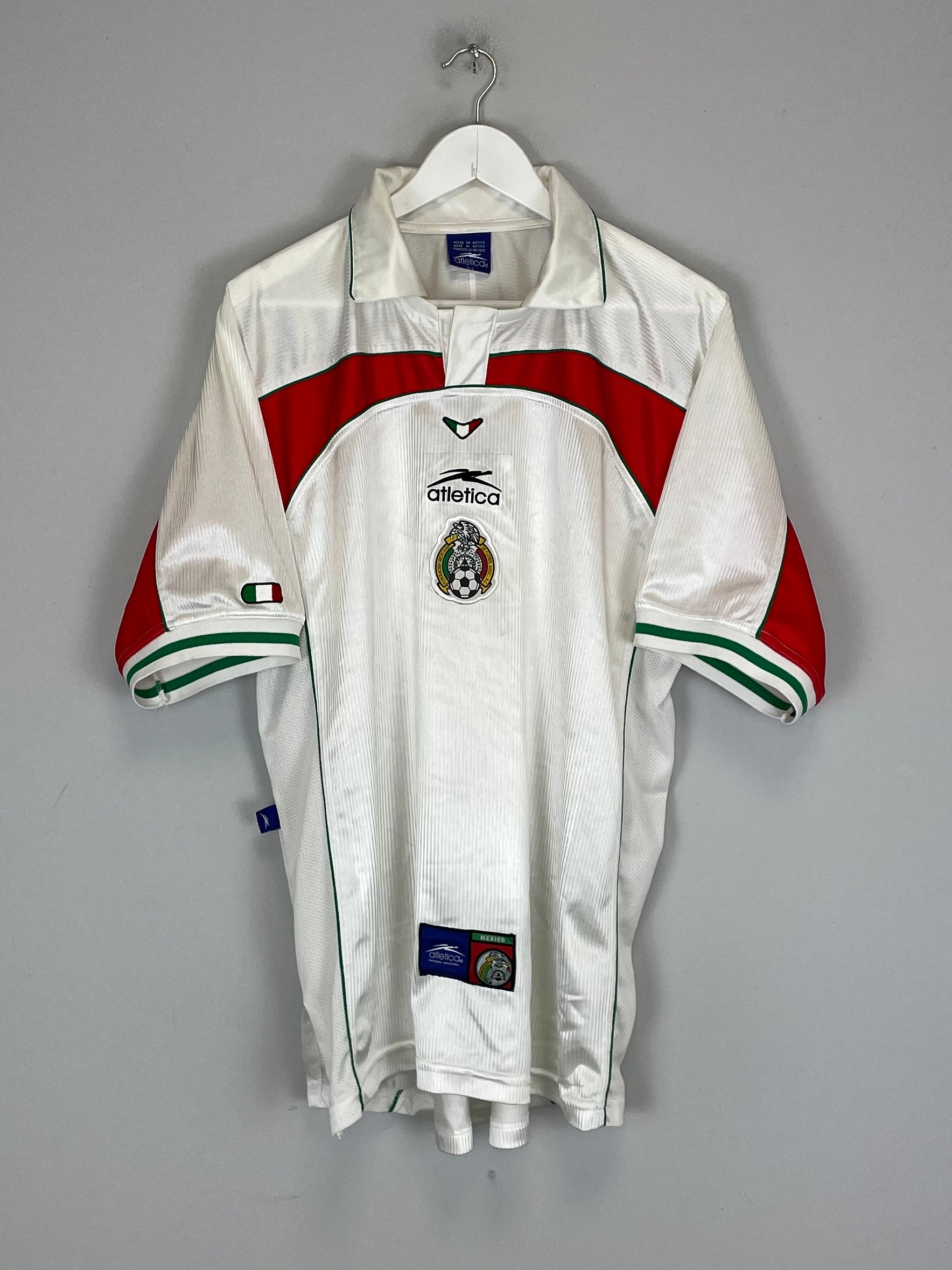 Shop 2000/01 MEXICO AWAY SHIRT (L) ATLETICA, classic football shirts, vintage football shirts & retro soccer jerseys at Cult Kits
