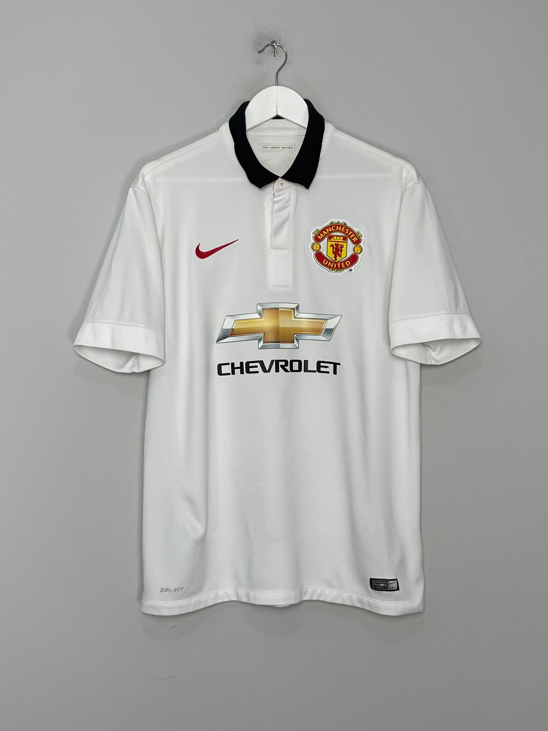 Shop 2014/15 MANCHESTER UNITED V.PERSIE #20 AWAY SHIRT (L) NIKE, classic football shirts, vintage football shirts & retro soccer jerseys at Cult Kits