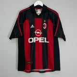 1998/00 AC MILAN GATTUSO #8 HOME SHIRT (L) ADIDAS
