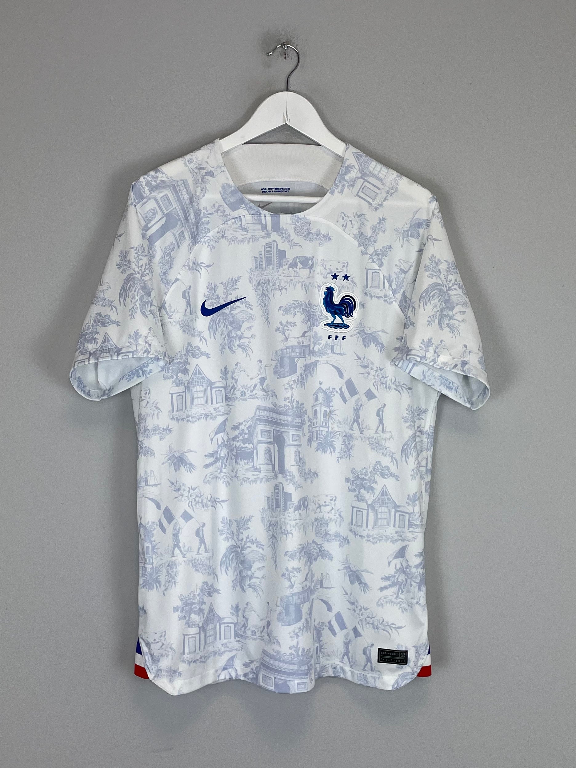 Shop 2022/23 FRANCE AWAY SHIRT (L) NIKE, classic football shirts, vintage football shirts & retro soccer jerseys at Cult Kits