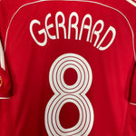Shop 2006/08 LIVERPOOL GERRARD #8 HOME SHIRT (M) ADIDAS, classic football shirts, vintage football shirts & retro soccer jerseys at Cult Kits