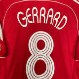 Shop 2006/08 LIVERPOOL GERRARD #8 HOME SHIRT (M) ADIDAS, classic football shirts, vintage football shirts & retro soccer jerseys at Cult Kits