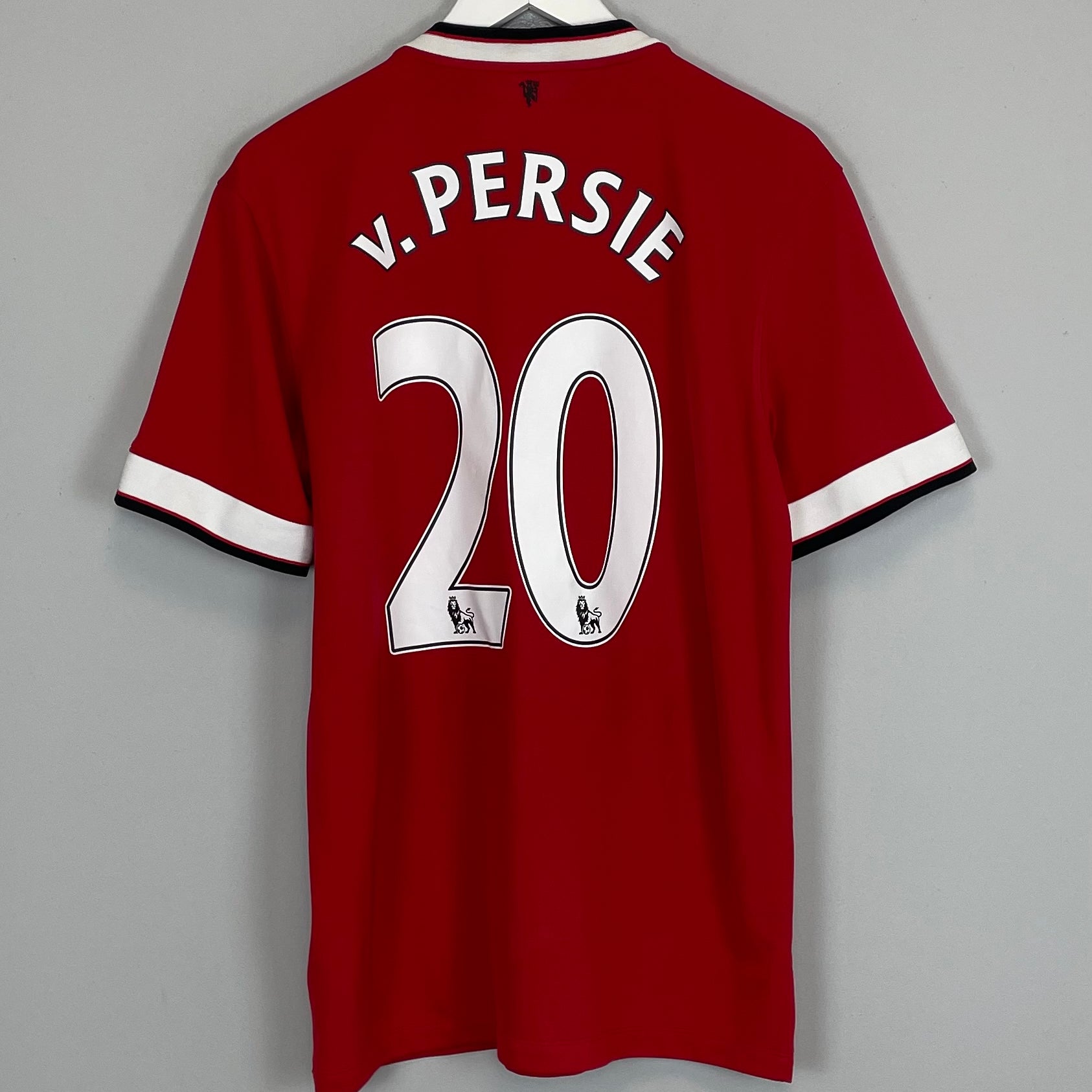 Shop 2014/15 MANCHESTER UNITED V.PERSIE #20 HOME SHIRT (M) NIKE, classic football shirts, vintage football shirts & retro soccer jerseys at Cult Kits