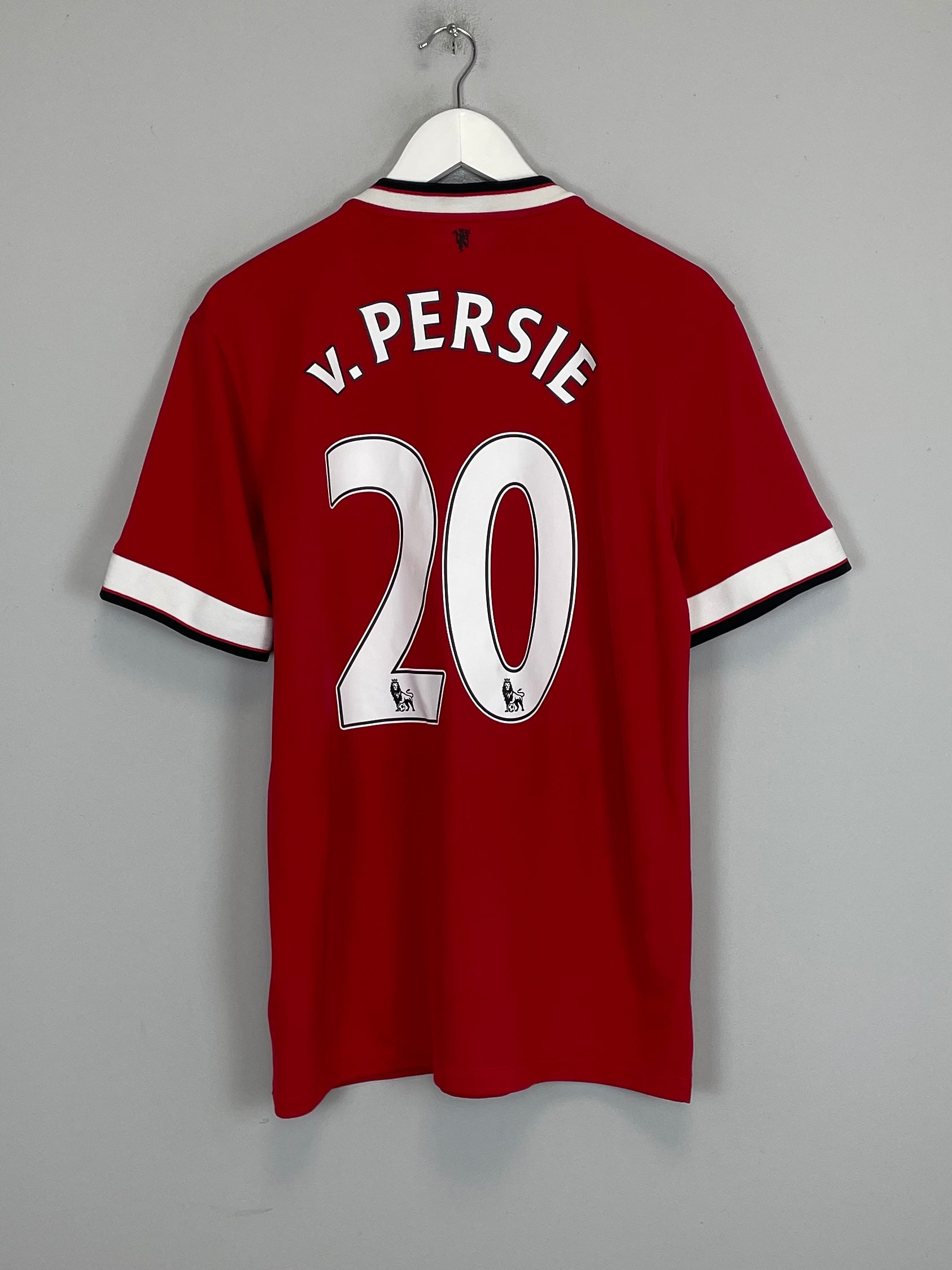 Shop 2014/15 MANCHESTER UNITED V.PERSIE #20 HOME SHIRT (M) NIKE, classic football shirts, vintage football shirts & retro soccer jerseys at Cult Kits